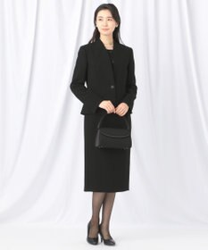 自由区 FORMAL 【ストレッチ素材】NOIE15平二重 ノーカラージャケット