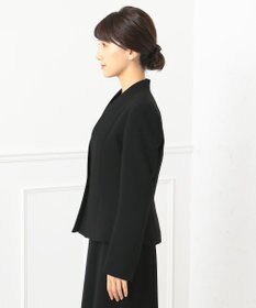 自由区 FORMAL 【ストレッチ素材】NOIE15平二重 ノーカラージャケット