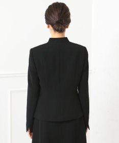 自由区 FORMAL 【ストレッチ素材】NOIE15平二重 ノーカラージャケット