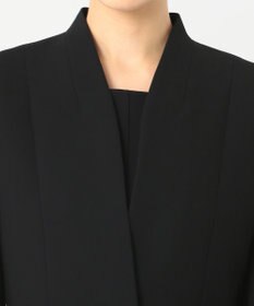 自由区 FORMAL 【ストレッチ素材】NOIE15平二重 ノーカラージャケット