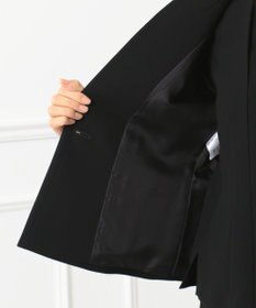 自由区 FORMAL 【ストレッチ素材】NOIE15平二重 ノーカラージャケット