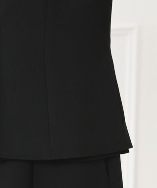 自由区 FORMAL 【ストレッチ素材】NOIE15平二重 ノーカラージャケット ブラック系