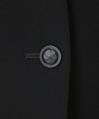 自由区 FORMAL 【ストレッチ素材】NOIE15平二重 ノーカラージャケット ブラック系