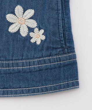90～100cm】花柄刺繍 デニムジャケット / 組曲 KIDS | ファッション 