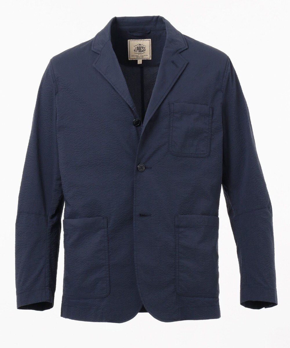 【オンワード】 J.PRESS MEN>ジャケット/アウター COOLMAXサッカー クラークジャケット ネイビー L メンズ 【送料無料】