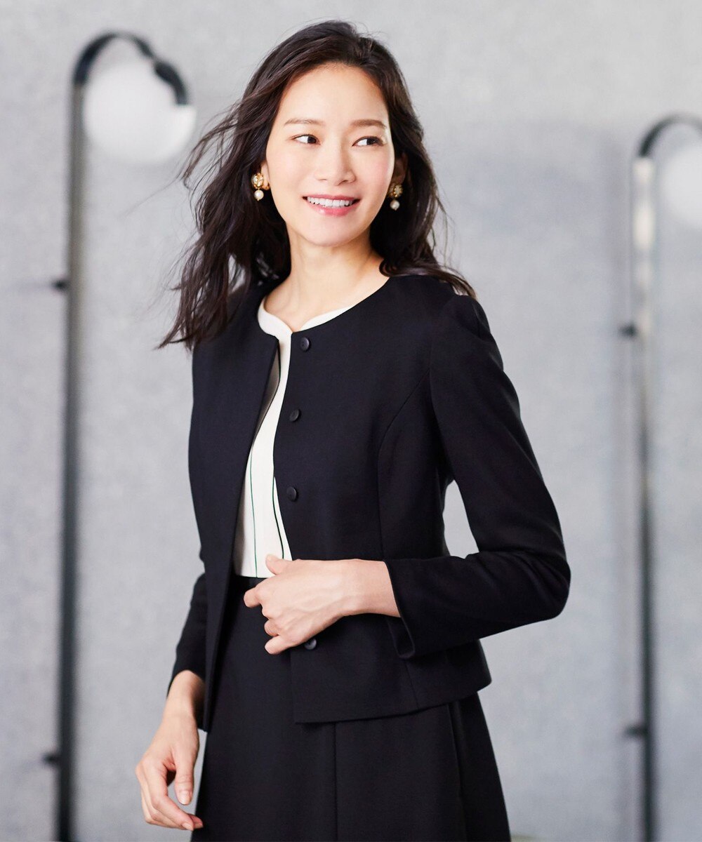 【オンワード】 TOCCA>ジャケット/アウター 【洗える!】LUMINOUS ジャケット ブラック 6 レディース 【送料無料】