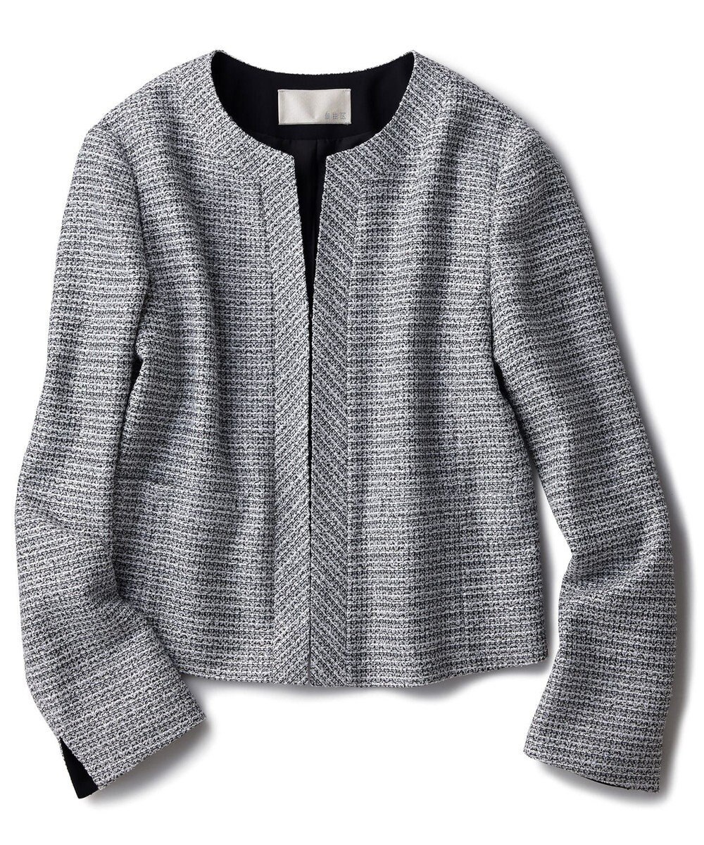 自由区 【Sサイズ有】カラミ ツイード ジャケット 