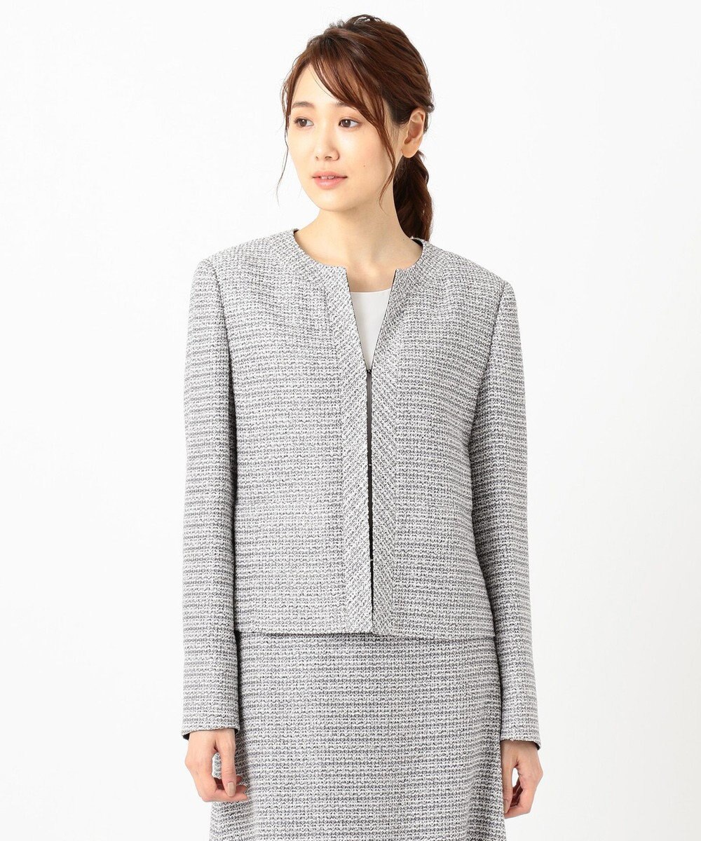 自由区 【Sサイズ有】カラミ ツイード ジャケット 