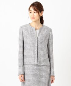 自由区 【Sサイズ有】カラミ ツイード ジャケット