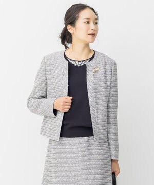 【Sサイズ有】カラミ ツイード ジャケット