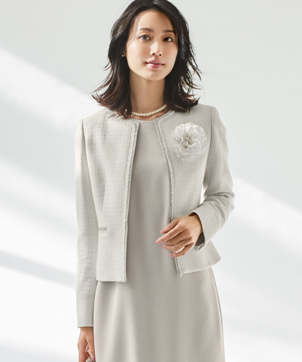 セットアップ対応 ライトシャインツイード ノーカラージャケット 23区 S ファッション通販 公式通販 オンワード クローゼット セットアップ対応 ライトシャインツイード ノーカラージャケット 23区 S ファッション通販 公式通販 オンワード クローゼット