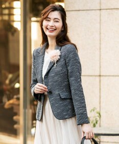 最大2000円引き マラソン期間 23区 ラメ入り テーラード ジャケット