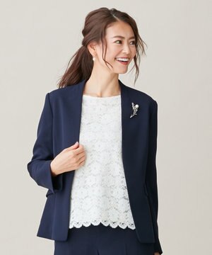 【抗菌防臭・UVケア】コンパクト2WAYダブルクロス カラーレスジャケット