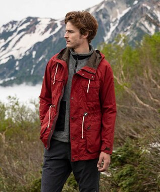 JOSEPH ABBOUD MOUNTAIN ナチュラルワッシャー ブルゾン ダークブラウン系