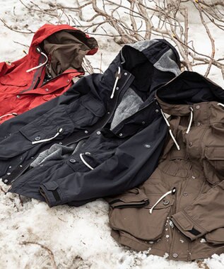 JOSEPH ABBOUD MOUNTAIN ナチュラルワッシャー ブルゾン ダークブラウン系