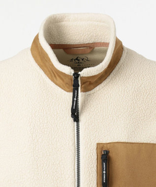 JOSEPH ABBOUD MOUNTAIN ポーラテックフリース ブルゾン アイボリー系