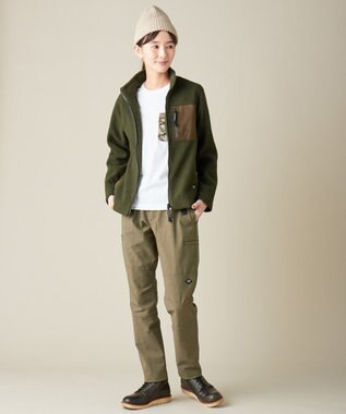 JOSEPH ABBOUD MOUNTAIN ポーラテックフリース ブルゾン アイボリー系