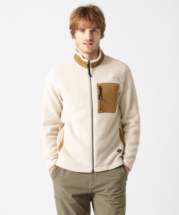 JOSEPH ABBOUD MOUNTAIN ポーラテックフリース ブルゾン アイボリー系