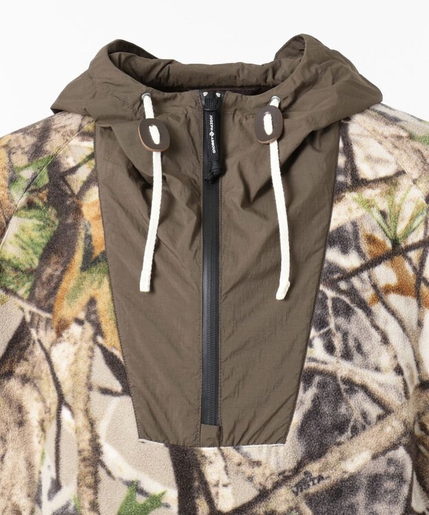 JOSEPH ABBOUD MOUNTAIN カモフラージュフリース ブルゾン ブラウン系6