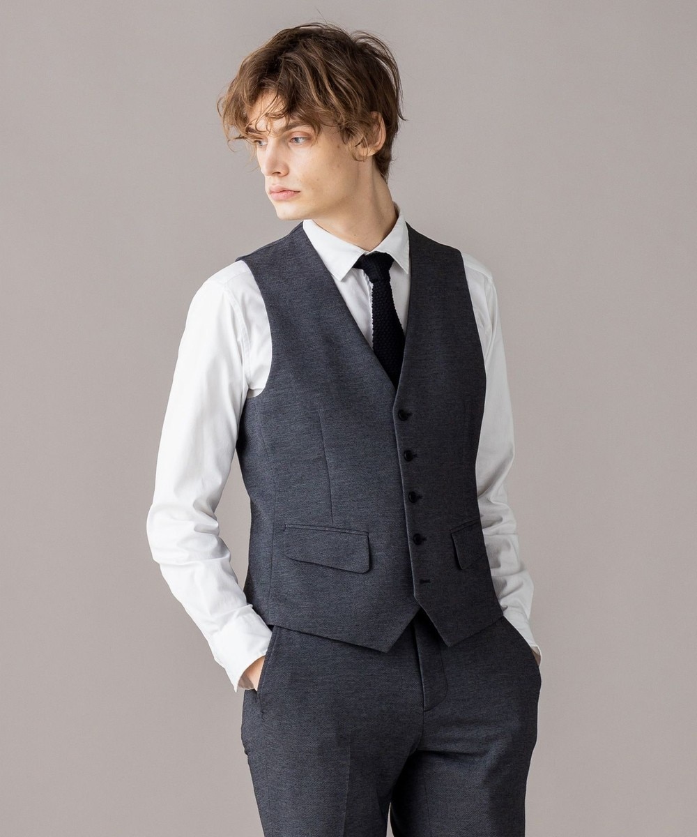 【オンワード】 JOSEPH MEN>トップス 【AIR SUITING】ウーステッドモックロディ ジレ ネイビー 50 メンズ 【送料無料】