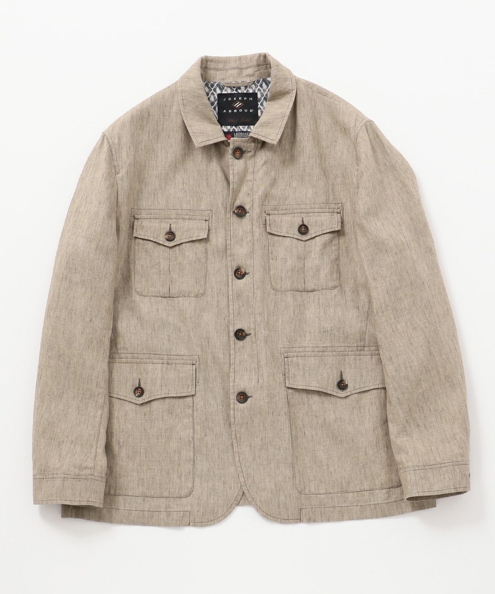 【オンワード】 JOSEPH ABBOUD>ジャケット/アウター 【キングサイズ・COLLECTION】DELAVE LINO シャツブルゾン ベージュ 4L メンズ 【送料無料】