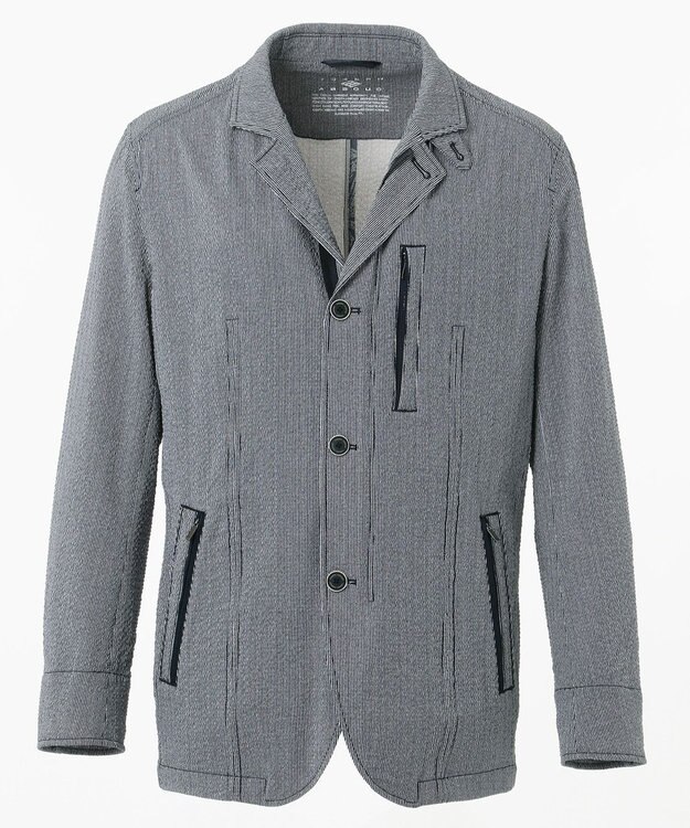 JOSEPH ABBOUD 【レジャースーツ・セットアップ】ライトウェーブ ブルゾン ブルー系1