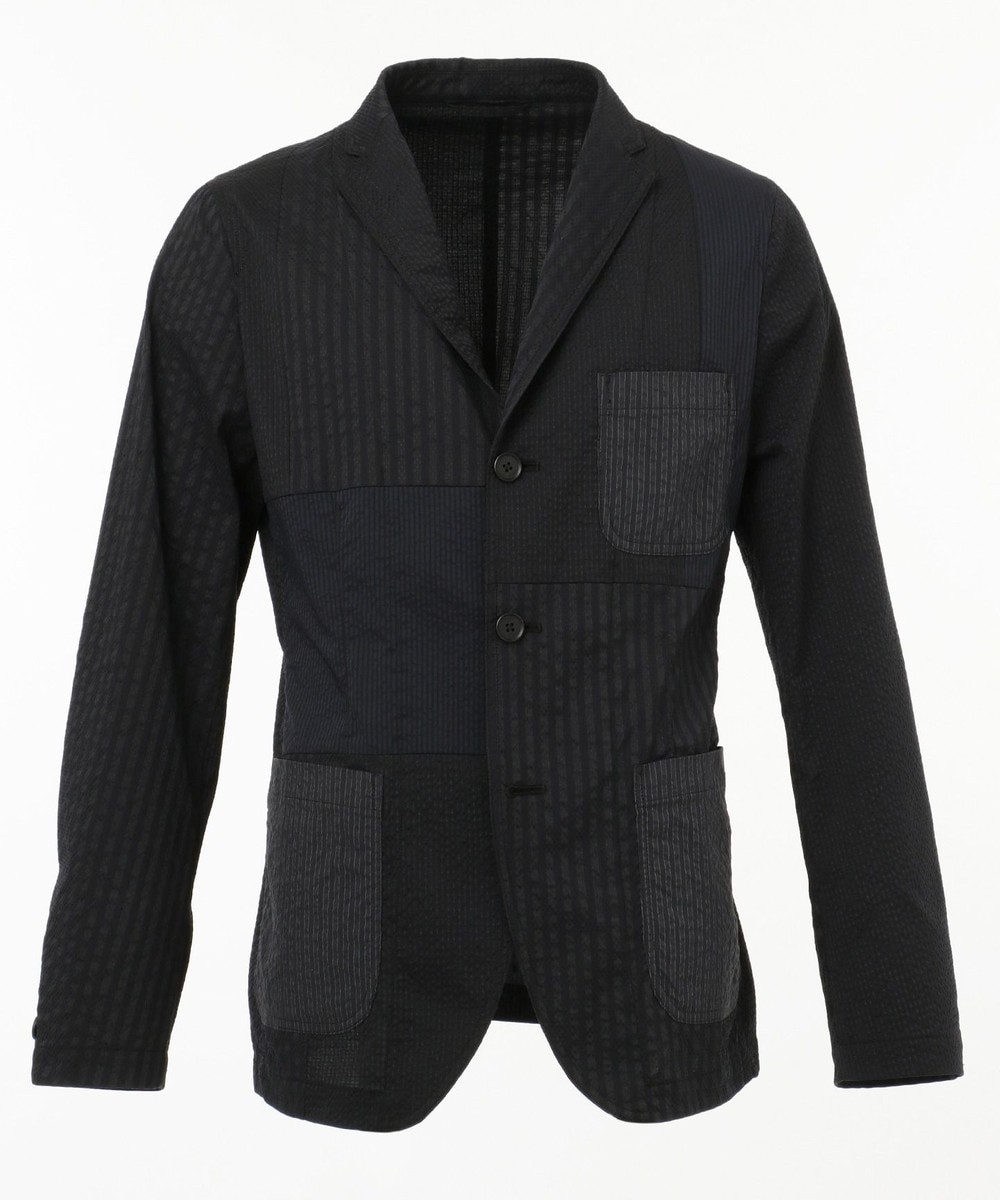 【オンワード】 JOSEPH MEN>ジャケット/アウター 【テレワークに最適】パッチサッカーストレッチ ジャケット ブラック 46 メンズ 【送料無料】