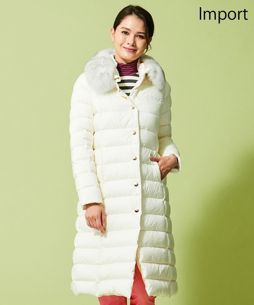 【オンワード】 23区GOLF>ジャケット/アウター 【WOMEN】【IMPORT】ダウンロングコート アイボリー 2 レディース 【送料無料】