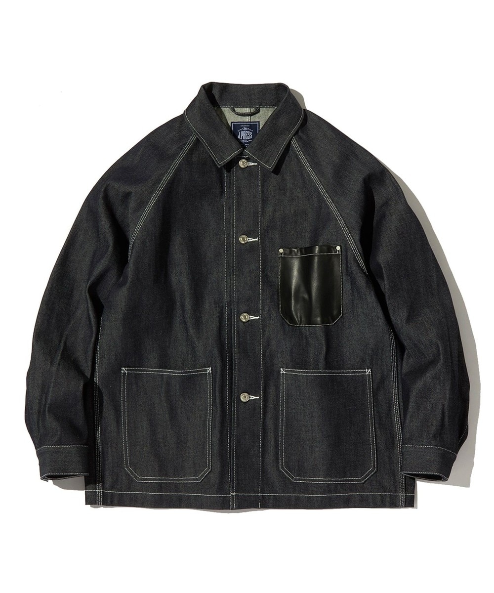 【オンワード】 J.PRESS MEN>ジャケット/アウター 【J.PRESS ORIGINALS】HIGH TWIST DENIM COVER ALL ネイビー L メンズ 【送料無料】