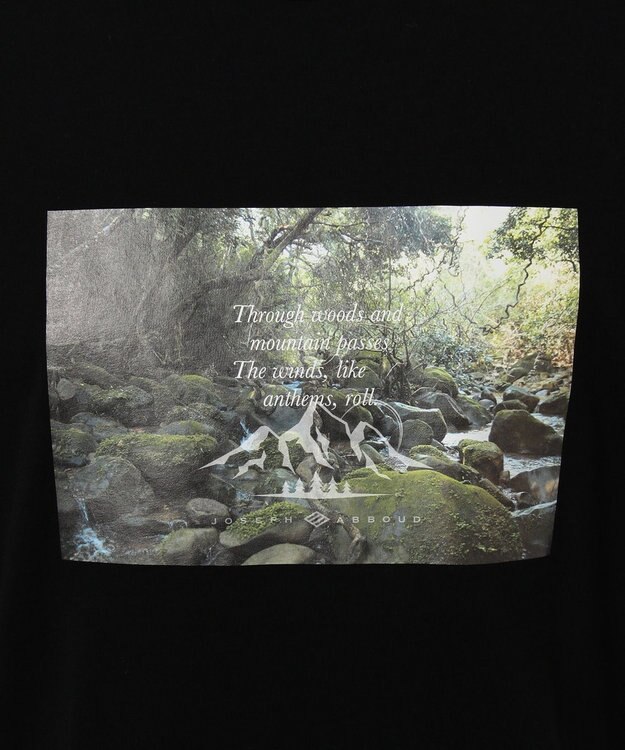 JOSEPH ABBOUD MOUNTAIN OGネイチャーPT カットソー(検索番号 K-6) ブラック系