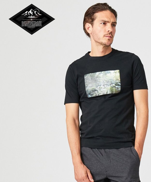 JOSEPH ABBOUD MOUNTAIN OGネイチャーPT カットソー(検索番号 K-6) ブラック系