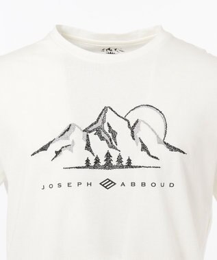 JOSEPH ABBOUD MOUNTAIN 【OCEANS掲載】OGエンブロイダリー カットソー ホワイト系