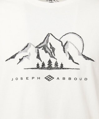 JOSEPH ABBOUD MOUNTAIN 【OCEANS掲載】OGエンブロイダリー カットソー ホワイト系
