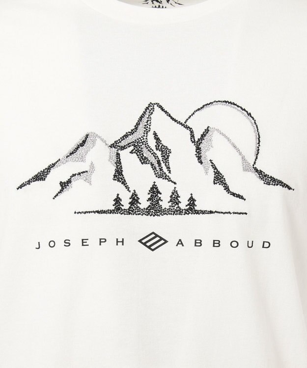 JOSEPH ABBOUD MOUNTAIN 【OCEANS掲載】OGエンブロイダリー カットソー ホワイト系