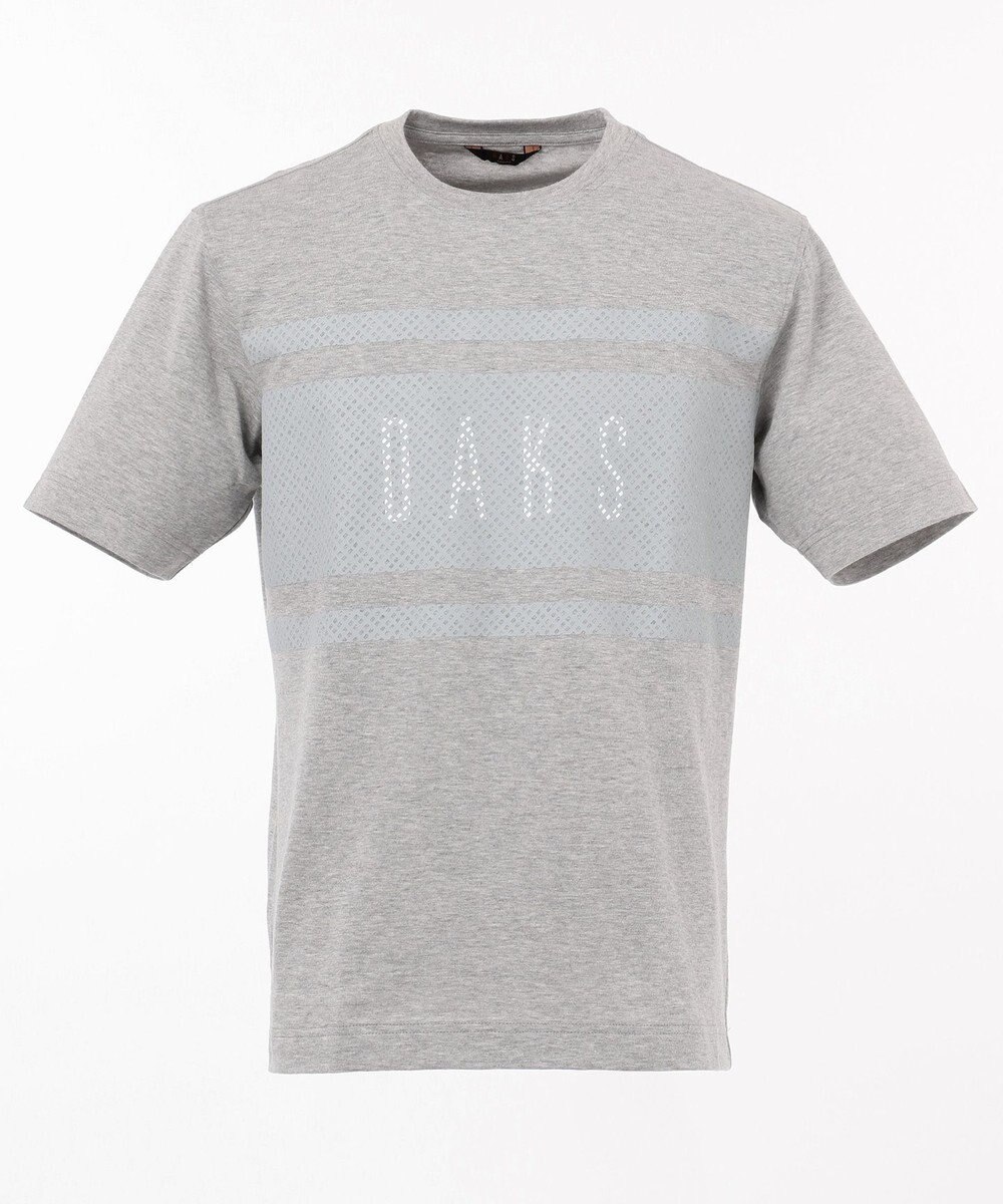 DAKS 【ロゴ】DAKSプリント 半袖Tシャツ ライトグレー系