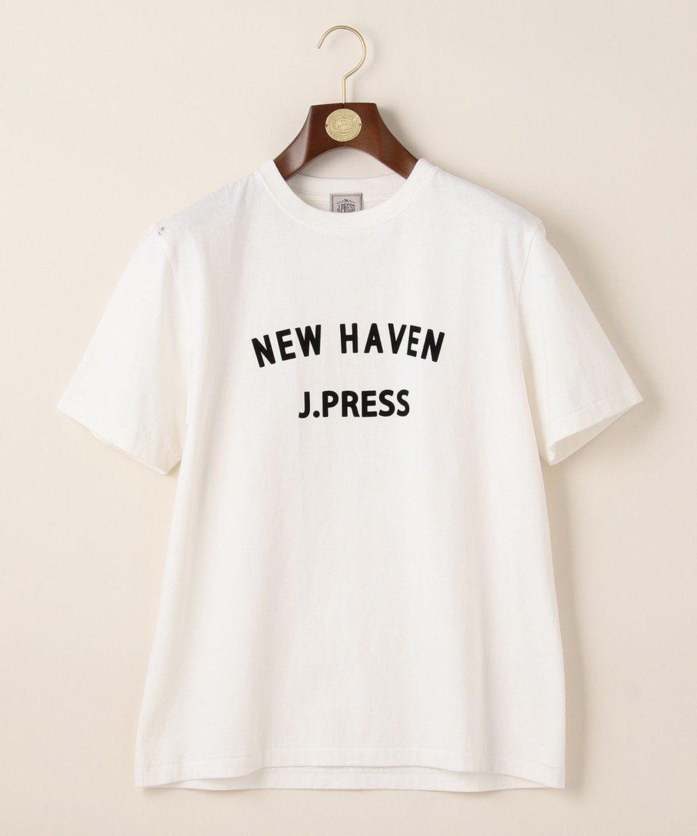 【オンワード】 J.PRESS MEN>トップス フロッキーロゴ プリントTシャツ ネイビー L メンズ 【送料無料】