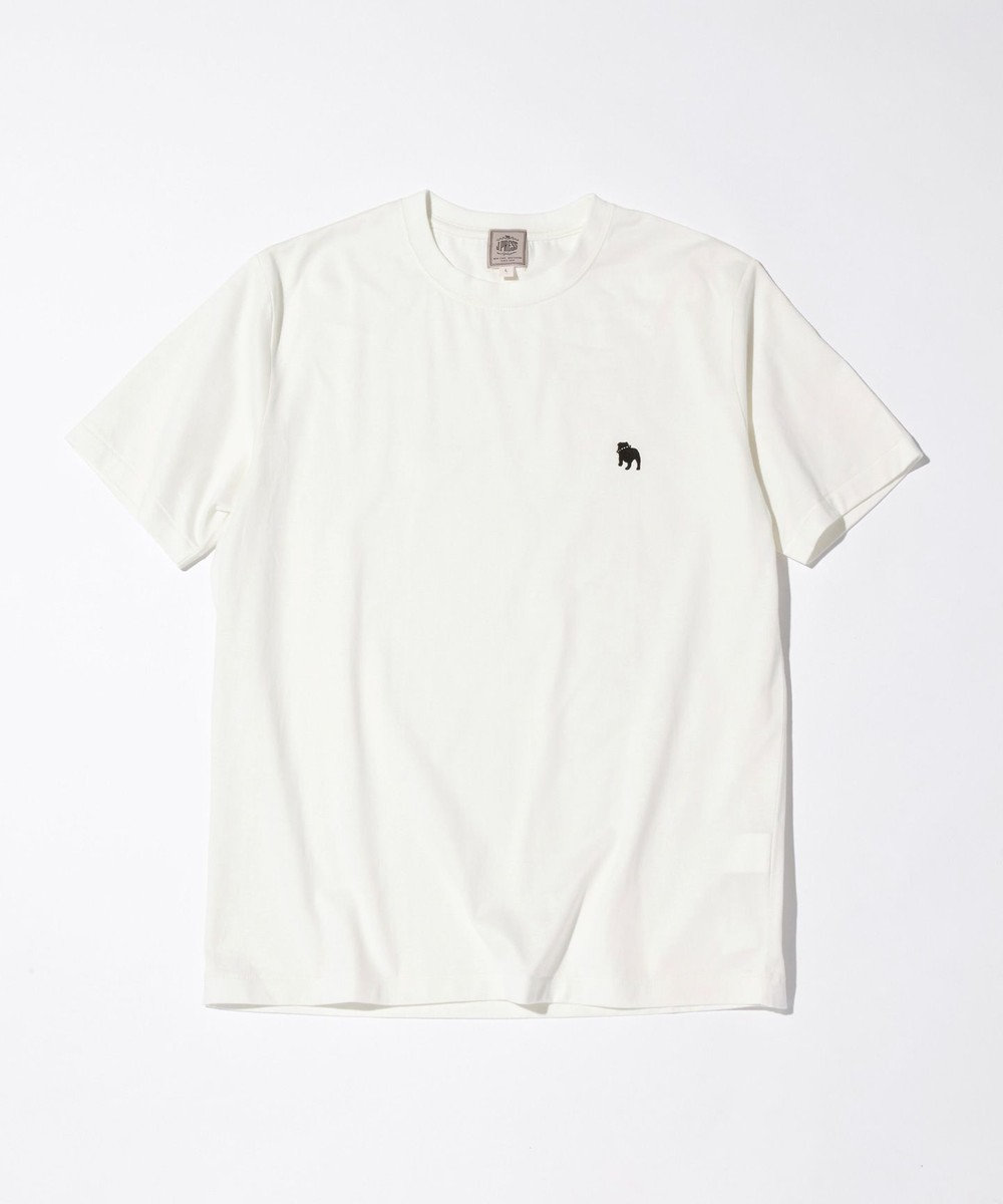 J.PRESS MEN 【UNISEX】バックブルドックロゴ Tシャツ ホワイト系
