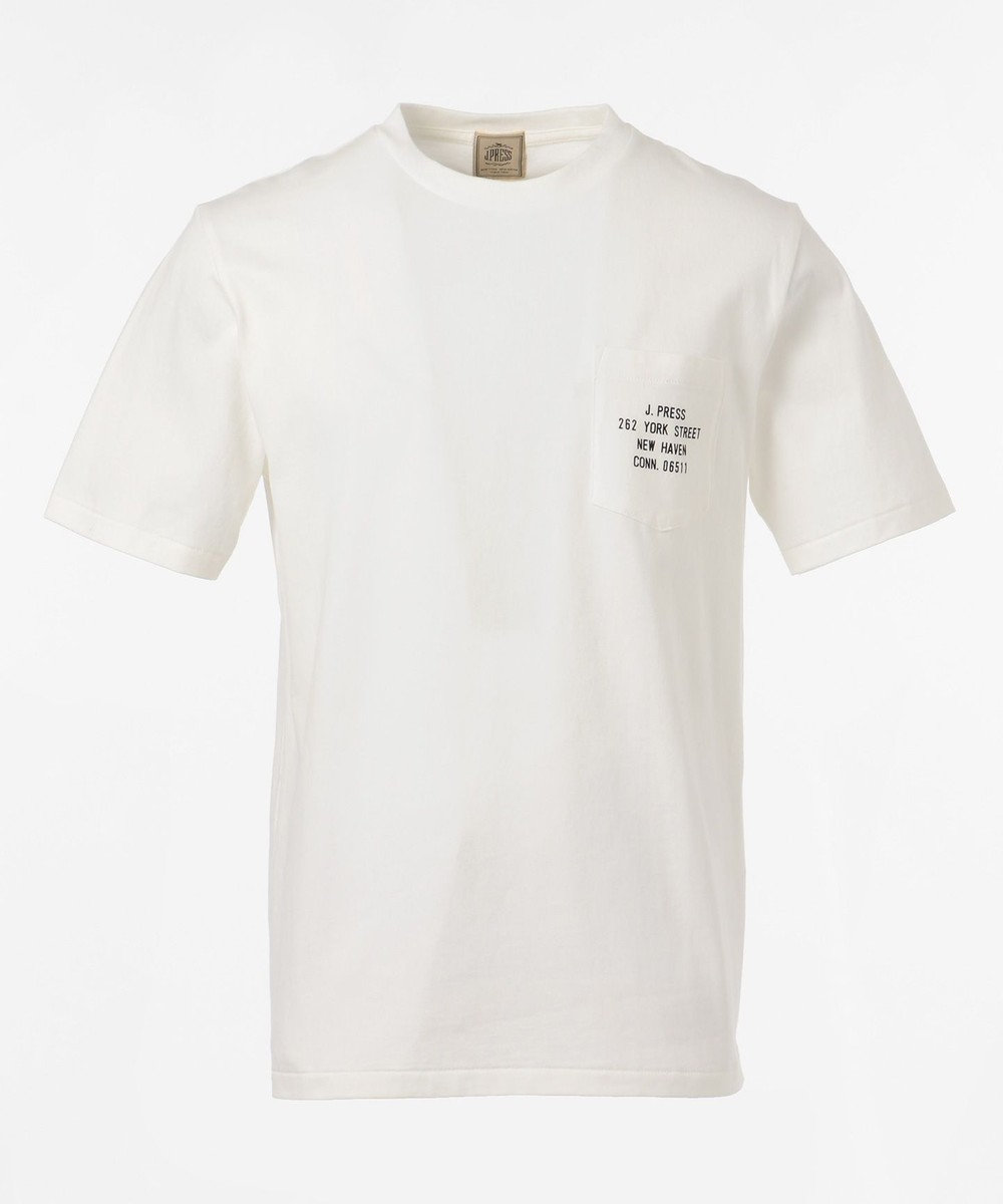 J.PRESS MEN 【一部店舗・WEB限定】ポケットTシャツ ホワイト系
