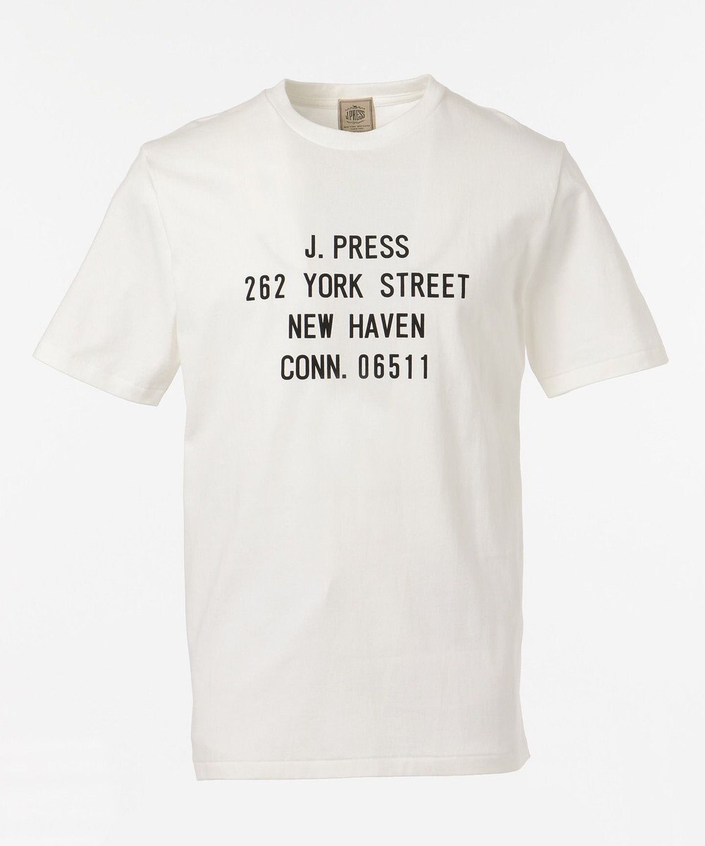 J.PRESS MEN 【一部店舗・WEB限定】胸ロゴTシャツ ホワイト系