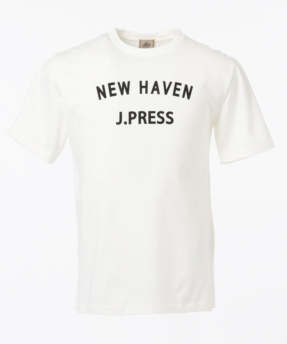 J.PRESS MEN スーピマ天竺NEWHAVENT Tシャツ ホワイト系