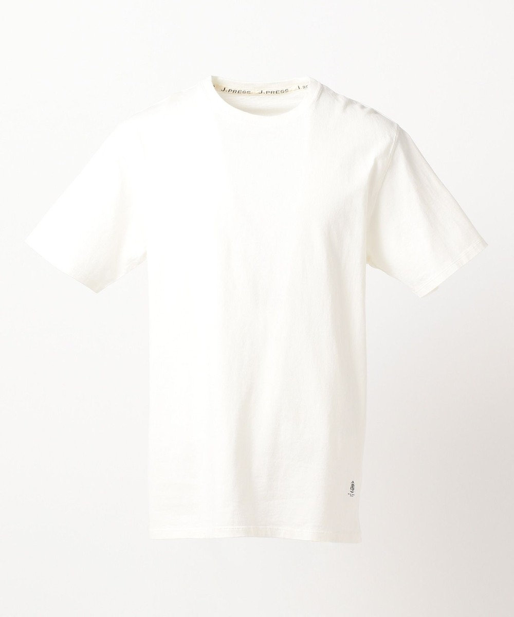 J.PRESS MEN オーバーダイ クルーネック Tシャツ（検索番号W173） ホワイト系