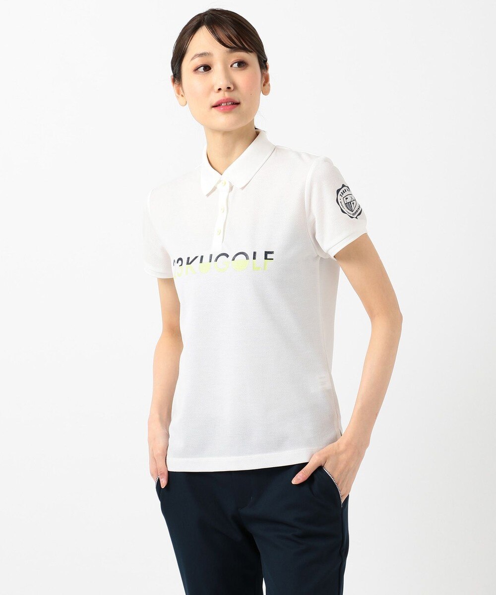 【オンワード】 23区GOLF>トップス 【WOMEN】【UV/吸汗速乾】ナンバーポロ ホワイト 1 レディース 【送料無料】
