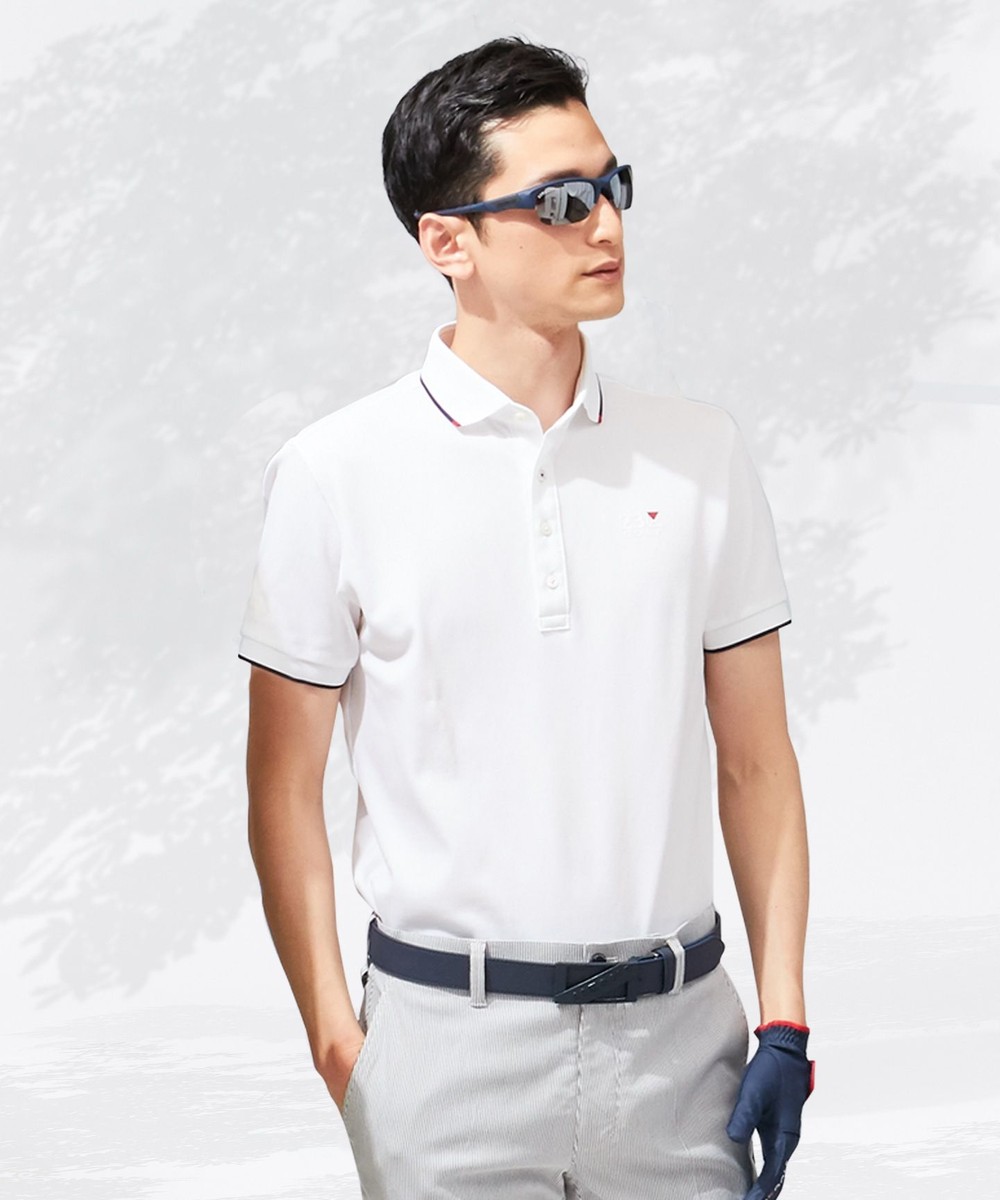 【オンワード】 23区GOLF>トップス 【MEN】【吸汗速乾/UV】エッセンシャル ホワイトシャツ ホワイト M メンズ 【送料無料】