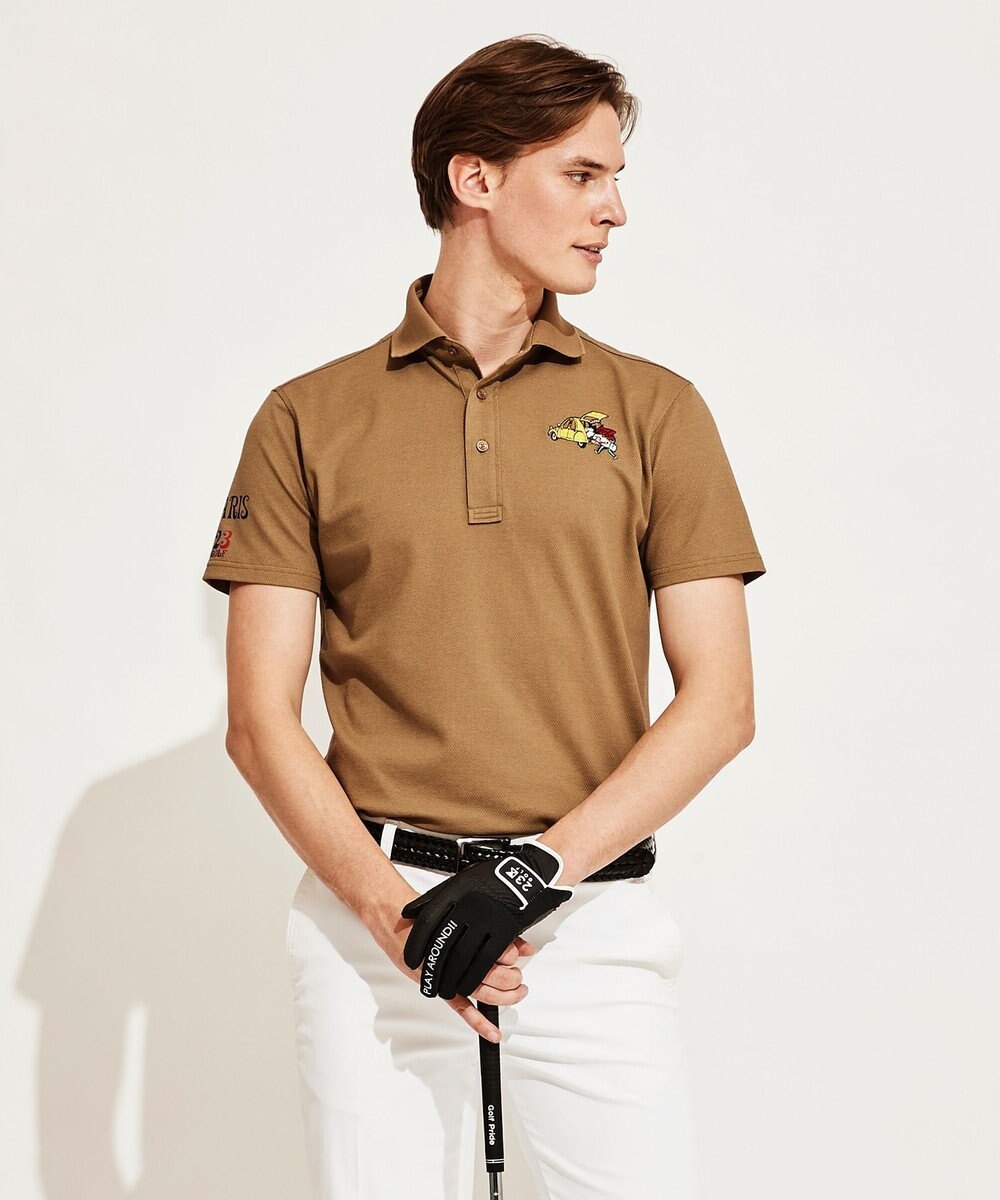 Web限定カラー有 Men 吸汗速乾 Uv 25周年 イラストレーターコラボ 刺繍シャツ 23区golf ファッション通販 公式通販 オンワード クローゼット