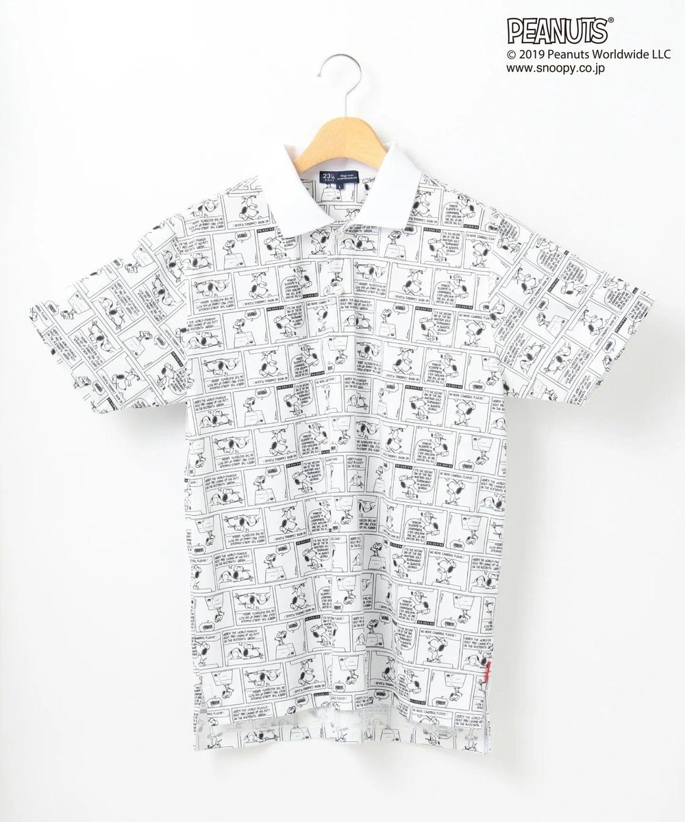 23区GOLF 【PEANUTS】【MEN】スヌーピーコラボ ポロシャツ ホワイト系5