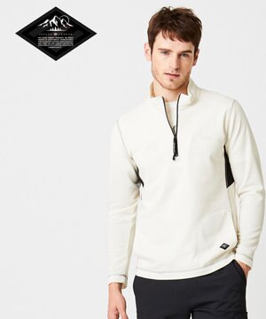  メッシュインレイ プルオーバー