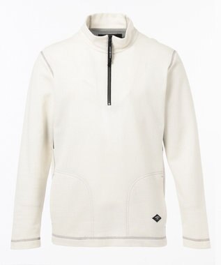 JOSEPH ABBOUD MOUNTAIN メッシュインレイ プルオーバー ホワイト系
