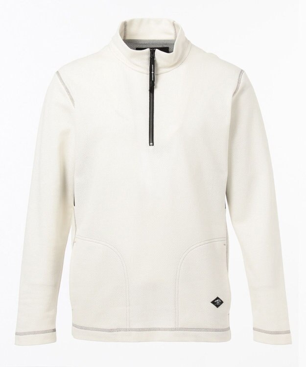 JOSEPH ABBOUD MOUNTAIN メッシュインレイ プルオーバー ホワイト系