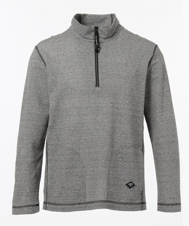 JOSEPH ABBOUD MOUNTAIN メッシュインレイ プルオーバー ライトグレー系