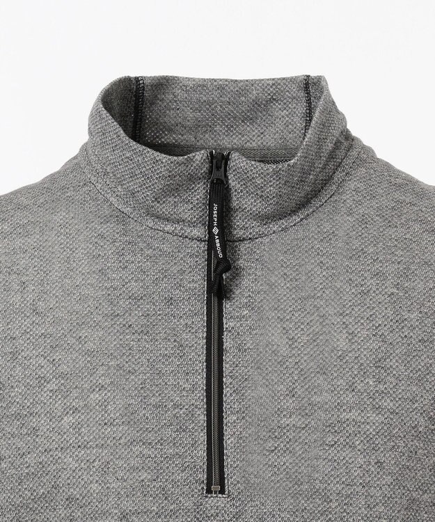 JOSEPH ABBOUD MOUNTAIN メッシュインレイ プルオーバー ライトグレー系